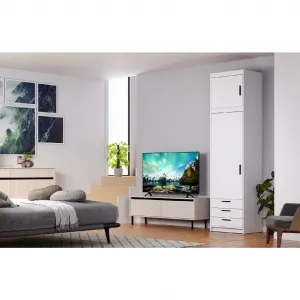 ArtLemp Nadstavec na šatníkovú skriňu ELLEN 1D | biela