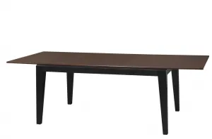 Szynaka Jedálenský rozkladací stôl Fuego z masívu 160/240 cm dub antický/čierny