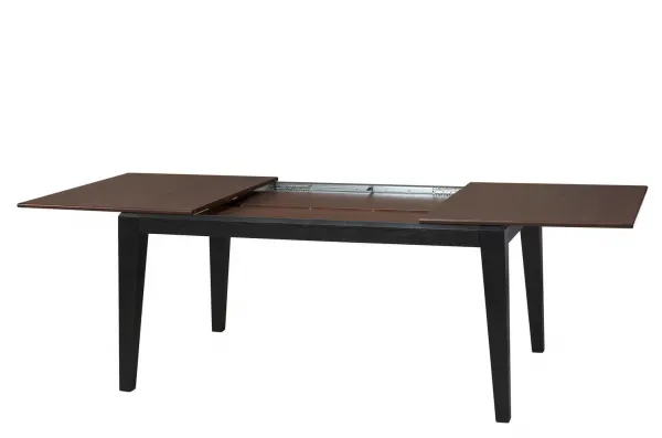 Szynaka Jedálenský rozkladací stôl Fuego z masívu 160/240 cm dub antický/čierny