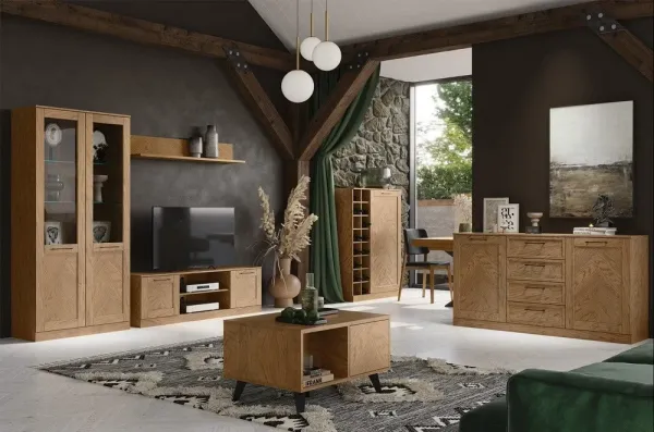 Szynaka Komoda Cozy 47 z masívu 170 cm dub Rustikál