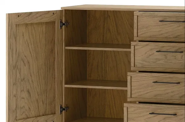 Szynaka Komoda Cozy 47 z masívu 170 cm dub Rustikál