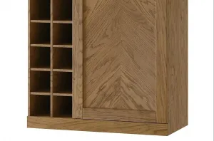 Szynaka Komoda s barom útulná z masívu 15 100 cm dub rustikálny