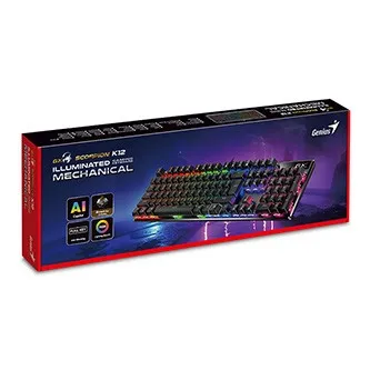 Genius GX Gaming Scorpion K12 Copilot, klávesnice CZ/SK, herní, drátová (USB), černá, mechanická