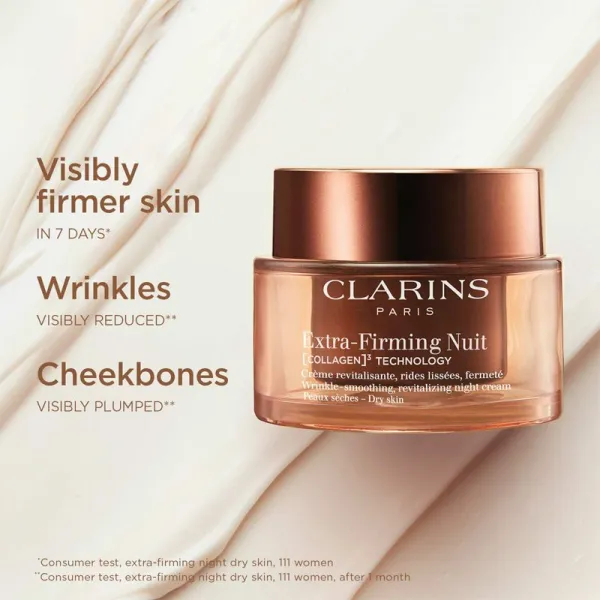 Clarins Extra-Firming Night Cream nočný liftingový krém proti vráskam pre suchú pleť 50 ml