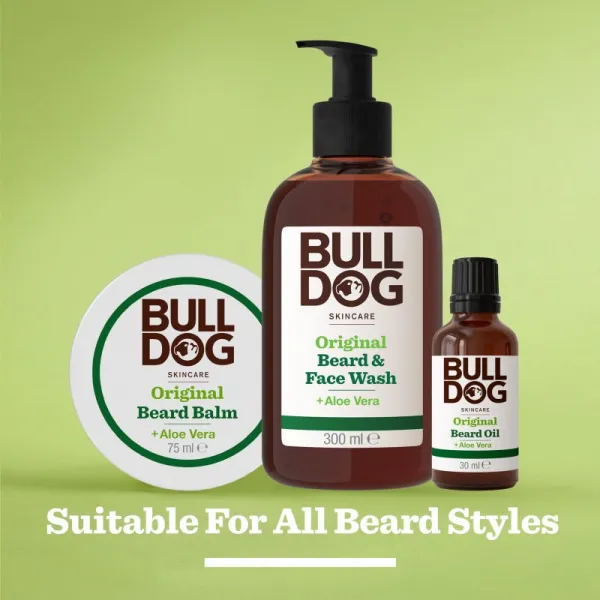 Bulldog Original Beard & Face Wash čistiaci gél pre mužov 2v1 300 ml
