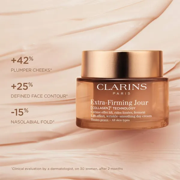 Clarins Extra-Firming Day Cream denný liftingový krém proti vráskam pre všetky typy pleti 50 ml