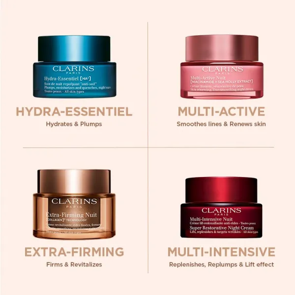 Clarins Extra-Firming Night Cream nočný liftingový krém proti vráskam pre suchú pleť 50 ml