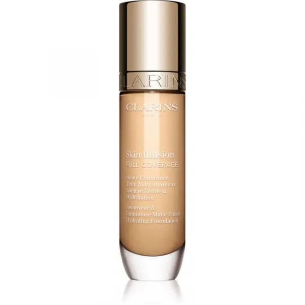 Clarins Skin Illusion Hydrating Foundation vysoko krycí make-up odtieň 101W 30 ml