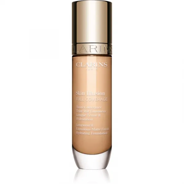 Clarins Skin Illusion Hydrating Foundation vysoko krycí make-up odtieň 105N 30 ml