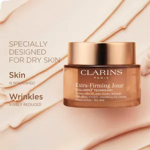 Clarins Extra-Firming Day Cream denný liftingový krém proti vráskam pre suchú pleť 50 ml
