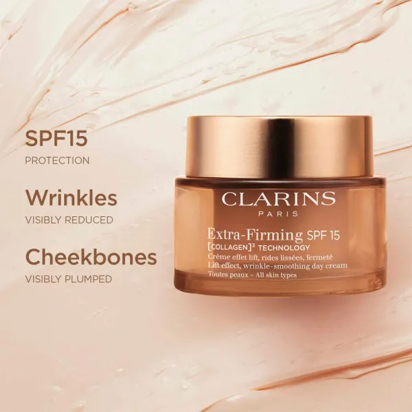 Clarins Extra-Firming Day Cream SPF15 denný liftingový krém proti vráskam SPF 15 50 ml