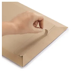 50  x Zásielkové obálky 428x578 mm, hladká lepenka, ústie na krátkej strane, hnedé