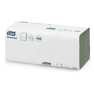15 x Papierové utierky TORK, sklad typu ZZ, 250x230 mm, dvojvrstvové, biele
