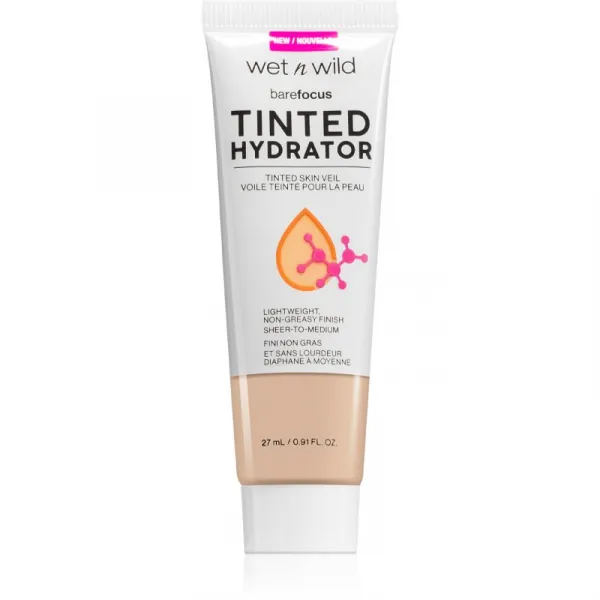 Wet n Wild BareFocus Tinted Hydrator tónovaný fluid pre zjednotenie pleti odtieň Fair 27 ml