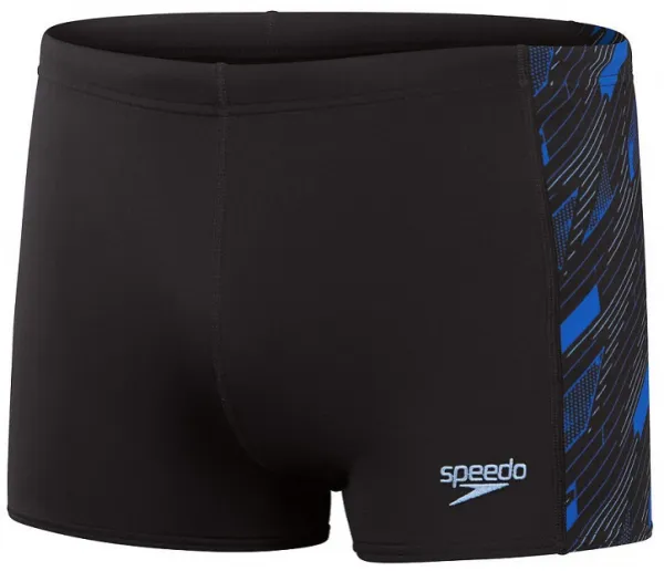 Speedo hyperboom panel aquashort black/curious blue/true cobalt s -