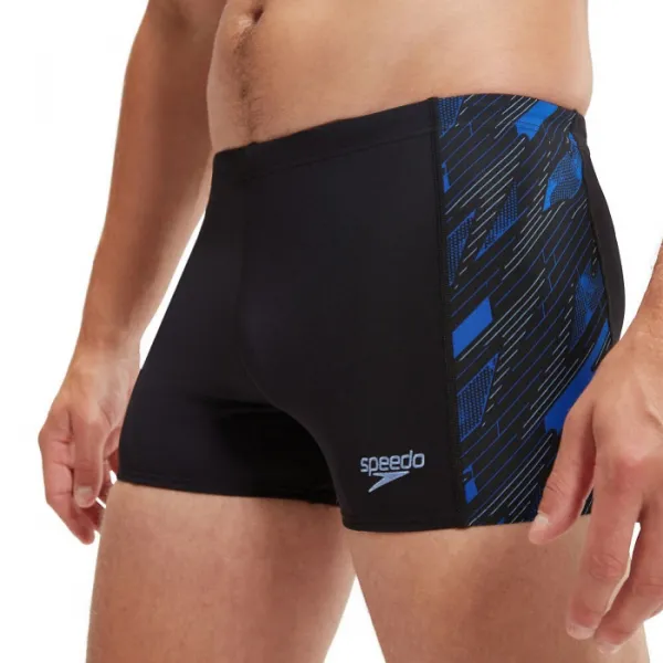 Speedo hyperboom panel aquashort black/curious blue/true cobalt s -