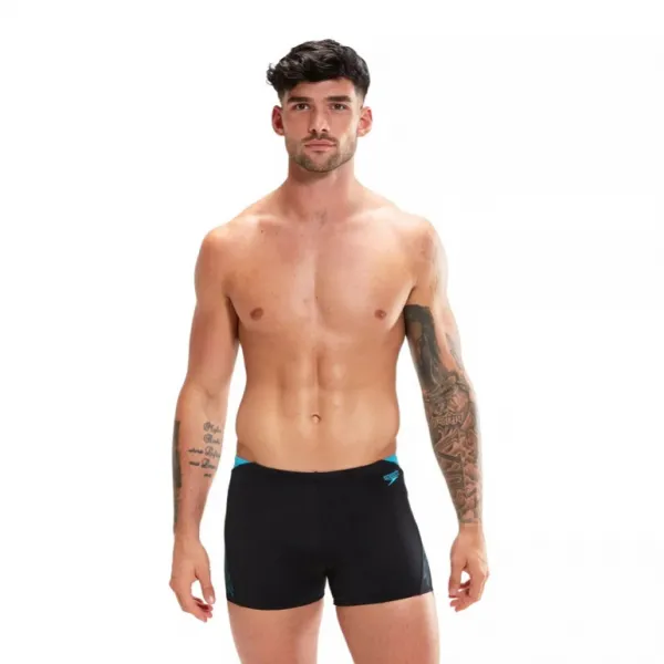 Speedo hyper boom splice aquashort black/bolt s - uk32