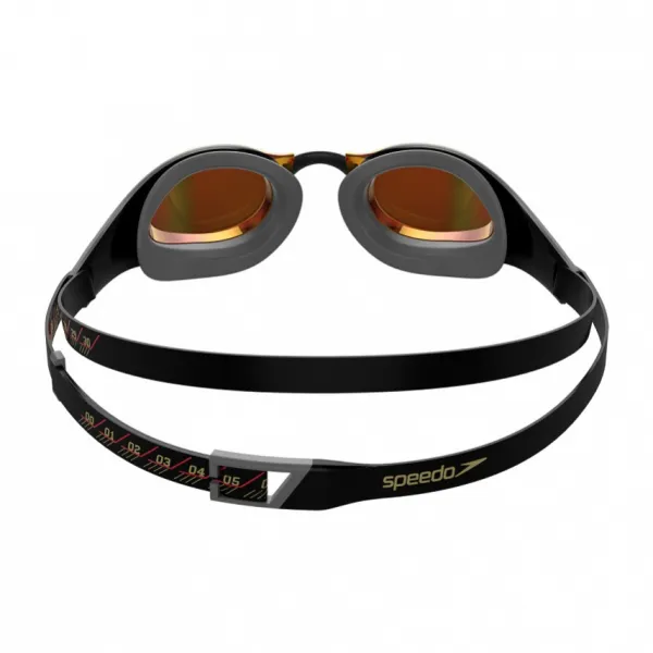 Speedo fastskin pure focus mirror čierno/oranžová