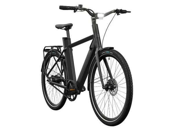 Crivit Mestský elektrobicykel s remeňovým pohonom Gates X.3 (čierna)
