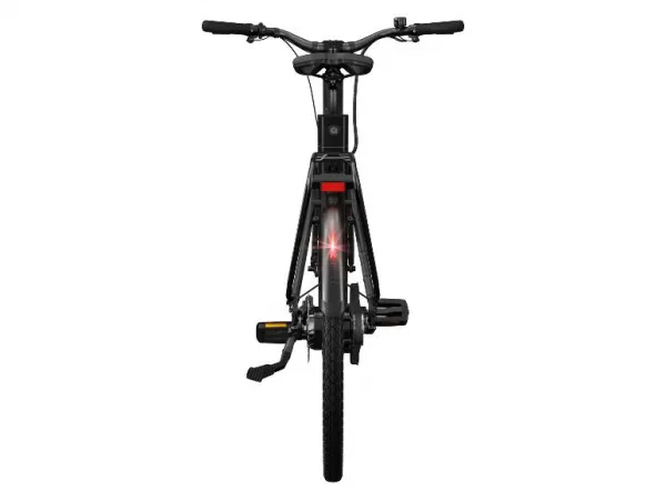 Crivit Mestský elektrobicykel s remeňovým pohonom Gates X.3 (čierna)