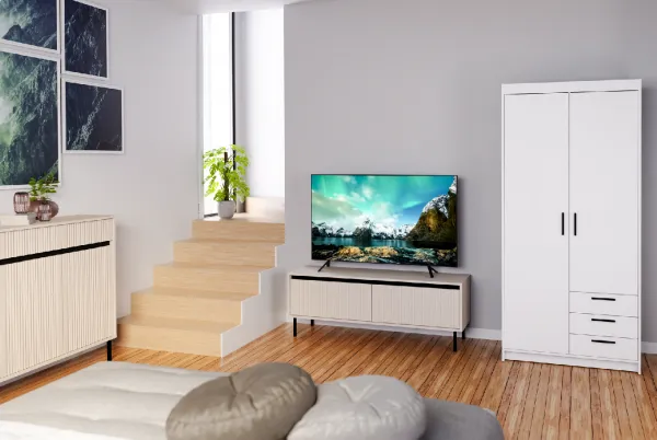 ArtLemp Šatníková skriňa ELLEN 2D3S | biela
