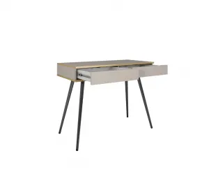 ArtPS Toaletný stolík BIJOU T-102 | biela / čierne nohy
