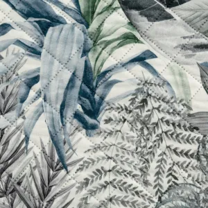 ArtFir Prikrývka na posteľ DAVOS 2 | zelená/strieborná 200 x 220 cm