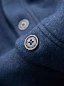 Originálna pánska mikina s kapucňou -tmavo modrá