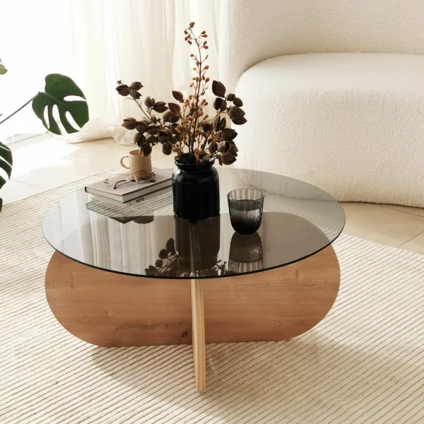 Konferenčný stolík Bubble Sapphire Oak Fume