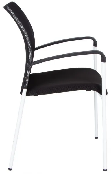 OFFICE PRO Konferenčná stolička TRITON WHITE čierna
