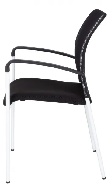 OFFICE PRO Konferenčná stolička TRITON WHITE čierna