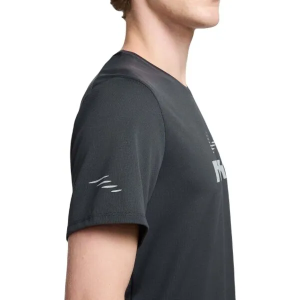 Nike MILER FLASH Pánske bežecké tričko, tmavo sivá, veľkosť XXL