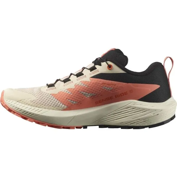 Salomon SENSE RIDE 5 W Dámska obuv na trailový beh, béžová, veľkosť 40