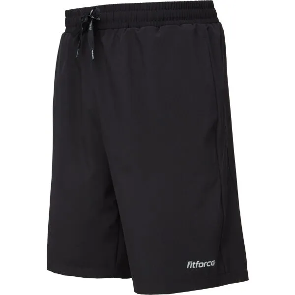 Fitforce SHORTS Pánske fitness šortky, čierna, veľkosť