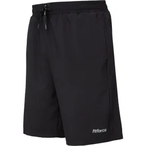 Fitforce SHORTS Pánske fitness šortky, čierna, veľkosť