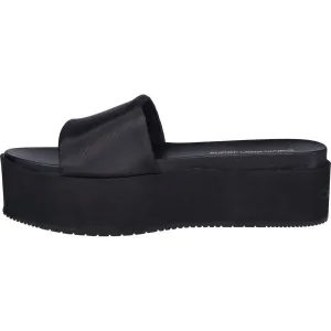 Calvin Klein FLATFORM SANDAL SLIDE INNYLON Dámske šľapky, čierna, veľkosť