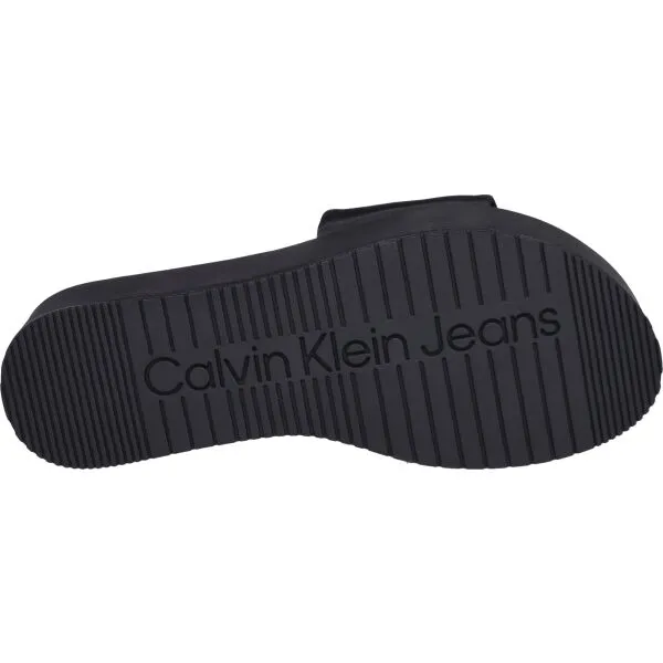 Calvin Klein FLATFORM SANDAL SLIDE INNYLON Dámske šľapky, čierna, veľkosť