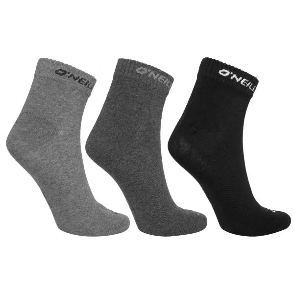 O'Neill QUARTER 3P Unisex ponožky, tmavo sivá, veľkosť 43-46