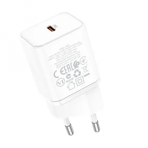 Borofone adaptér BN6 Field - USB-C, QC 3.0, PD, 20W, biela