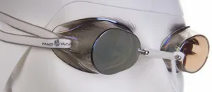 Plavecké škrupiny mad wave racer sw mirror sivá