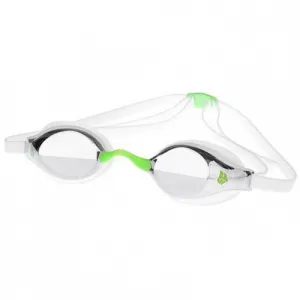 Plavecké okuliare mad wave record breaker mirror biela