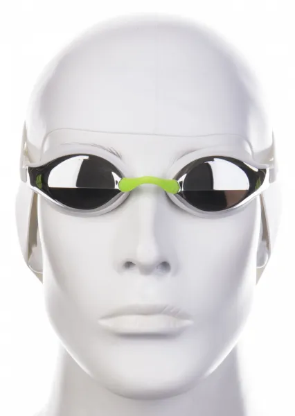 Plavecké okuliare mad wave record breaker mirror biela