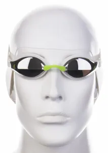 Plavecké okuliare mad wave record breaker mirror biela
