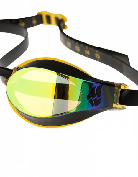 Plavecké okuliare mad wave x-look rainbow racing goggles žltá