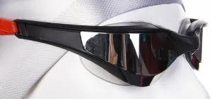 Plavecké okuliare mad wave razor mirror čierno/červená