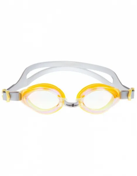 Detské plavecké okuliare mad wave aqua rainbow goggles junior žltá
