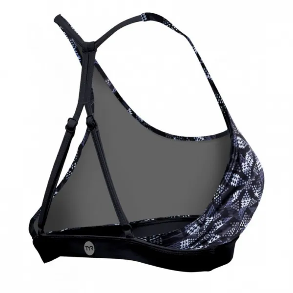 Horný diel plaviek tyr harlow top edessa black/grey 30