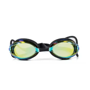 Plavecké okuliare borntoswim freedom mirror swimming goggles tmavo