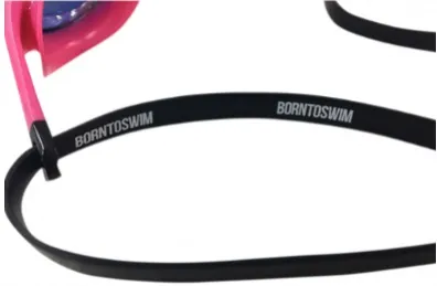 Plavecké okuliare borntoswim elite mirror swim goggles ružová