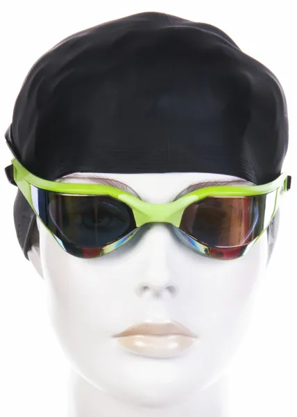 Plavecké okuliare mad wave razor rainbow goggles čierna/zelená